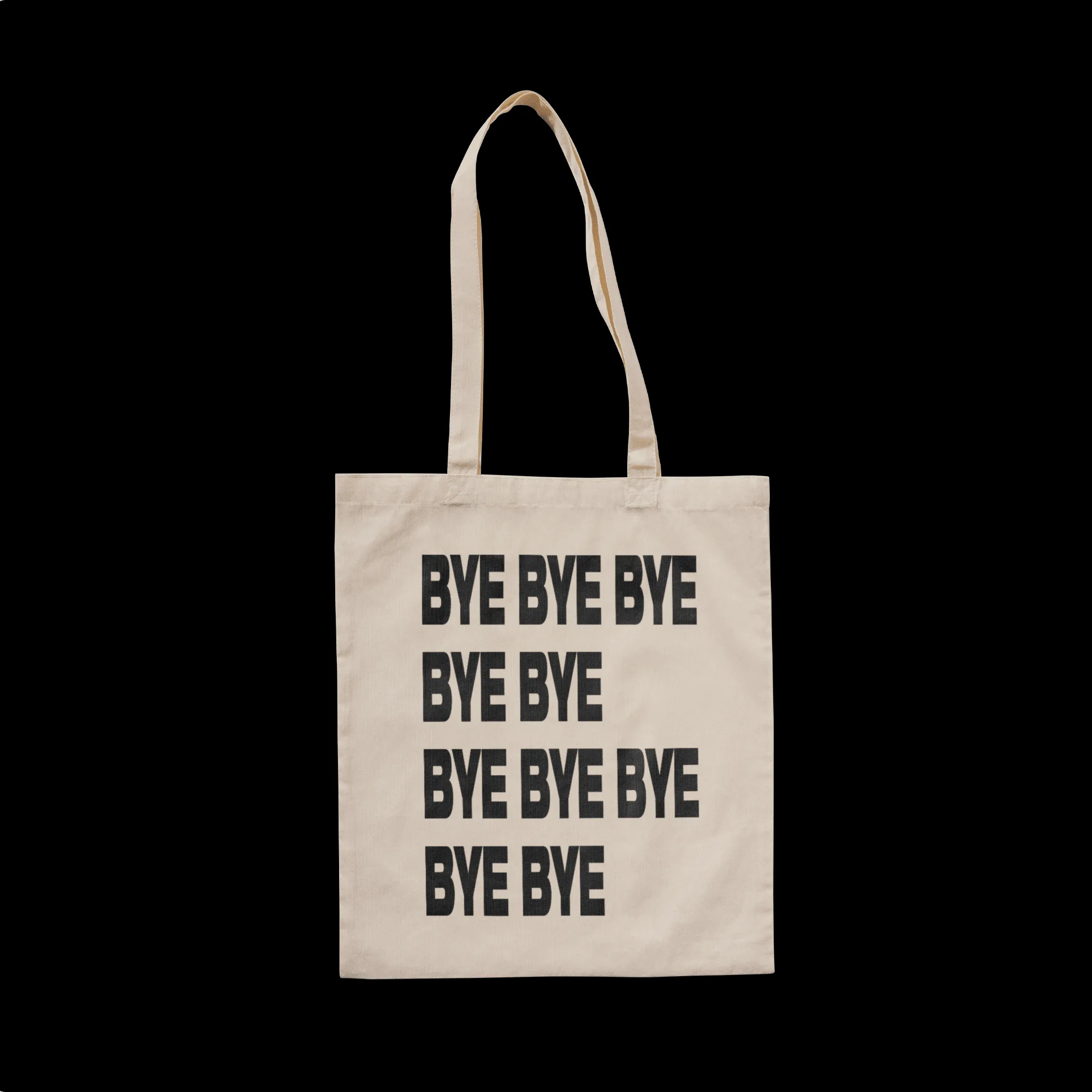 BYE BYE BYE TOTE BAG Tote Bag white