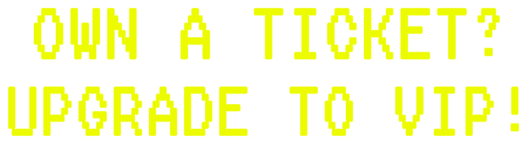 Own a ticket? Upgrade to VIP!